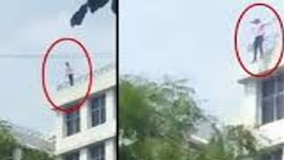 ఆస్పత్రి బిల్డింగ్ నుంచి కింద దూకిన కరోనా రోగి...!