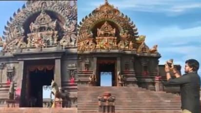 `ఆచార్య` కోసం ఇండియాలోనే బిగ్గెస్ట్ టెంపుల్ టౌన్ సెట్.. వీడియో షేర్ చేసిన మెగాస్టార్