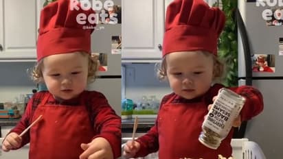 കുക്കിംഗ് വീഡിയോകളിലൂടെ പ്രശസ്തനായ കുഞ്ഞന് ഷെഫിന്റെ പിറന്നാള് പാചകം കണ്ടോ?