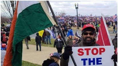 യുഎസ് ക്യാപിറ്റോള് മന്ദിരത്തിലെ ആക്രമണത്തിനിടെ ഇന്ത്യന് പതാക വീശിയത് മലയാളി