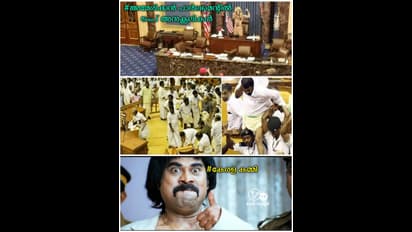 ' കേറിയിരിക്കാതെ മറിച്ചിടെടാ ആ കസേര... '; കാണാം അമേരിക്കന്‍ കലാപവും ട്രോളന്മാരും