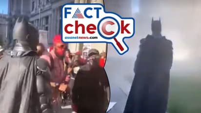 രക്ഷകവേഷമണിഞ്ഞ് 'ബാറ്റ്മാന്' ക്യാപിറ്റോള് ഹില്സില്; വീഡിയോ സത്യമോ?