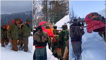 ഗര്ഭിണിയായ യുവതിയെ കൊടും മഞ്ഞിലൂടെ ചുമലിലേറ്റി ആശുപത്രിയിലാക്കി സൈനികര്- വീഡിയോ