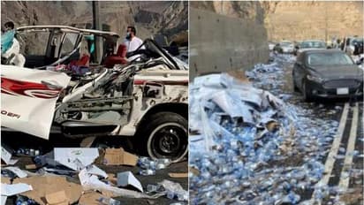 സൗദിയില് ലോറിയും കാറുകളും കൂട്ടിയിടിച്ച് അപകടം; ഒരാള് മരിച്ചു