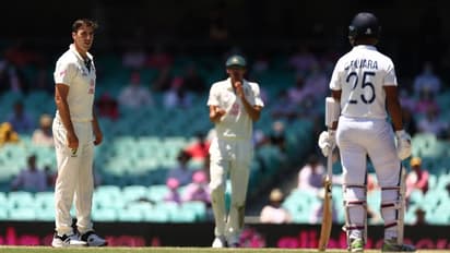 ഒരിക്കല്കൂടി പൂജാര കമ്മിന്സിന് മുന്നില് കീഴടങ്ങി; റെക്കോഡിട്ട് ഓസീസ് പേസര്