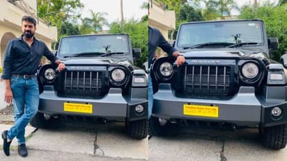 വിജയ് ബാബുവിന് യാത്രയൊരുക്കാൻ 'ഥാര്'; പുതിയ അതിഥിയെ പരിചയപ്പെടുത്തി താരം