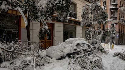 পাঁচ দশকের সবথেকে তীব্র তুষারঝড়ে বেহাল স্পেন, দেড়ফুট বরফের নিচে মাদ্রিদ, দেখুন ছবিতে ছবিতে