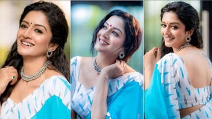 'ചെറു പുഞ്ചിരി നൽകാൻ മറക്കരുത്'; ആകാശനീലിമയില് മനോഹരിയായി വിമല രാമന്