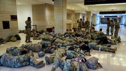 സൈന്യം കാവല്‍ കിടക്കുന്ന യുഎസ് കാപിറ്റോള്‍