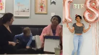 വളർത്തുമകളുടെ പതിനെട്ടാം പിറന്നാളിന് അമ്മയുടെ സർപ്രൈസ് സമ്മാനം; വൈറലായി വീഡിയോ