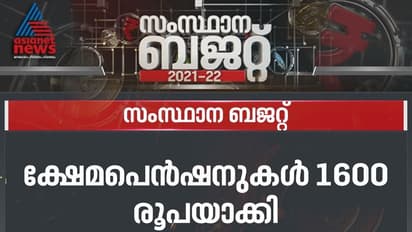 സംസ്ഥാനത്ത് ക്ഷേമ പെൻഷനുകൾ വർധിപ്പിച്ചു, 1600 രൂപയാക്കി