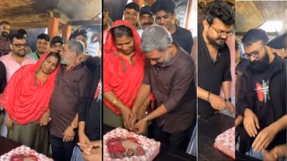 ലൊക്കേഷനിൽ ജാഫർ ഇടുക്കിയുടെ വിവാഹവാർഷികാഘോഷം, സന്തോഷം പങ്കിട്ട് ജയസൂര്യയും; വീഡിയോ