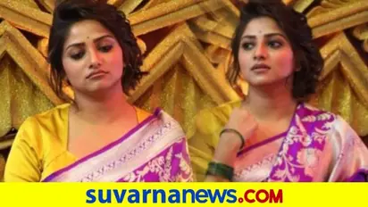 ಪರ್ಪಲ್ ಸೀರೆಯುಟ್ಟು ಸಪ್ಪೆ ಮೋರೆ ಹಾಕಿದ ಡಿಂಪಲ್ ಕ್ವೀನ್