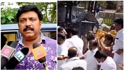 ഗണേഷ് കുമാര് എംഎല്എയുടെ വീട്ടിലേക്ക് യൂത്ത് കോൺഗ്രസ് മാര്ച്ച്; സംഘര്ഷം, നാളെ ഹര്ത്താല്