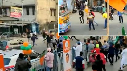 ಕೋಲ್ಕತಾ ಬಿಜೆಪಿ ರೋಡ್ಶೋ ಮೇಲೆ ಕಲ್ಲು ತೂರಾಟ, ಭುಗಿಲೆದ್ದ ಹಿಂಸಾಚಾರ!