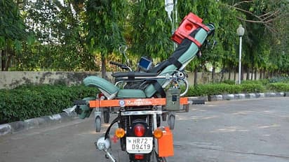 This is Rakshita, the bike ambulance made by DRDO