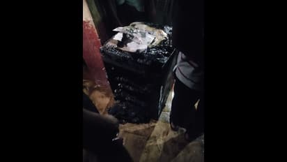 ಹಗರಿಬೊಮ್ಮನಹಳ್ಳಿ: ಸರ್ಕಾರಿ ಕಚೇರಿಗೆ ಬೆಂಕಿ, ಸುಟ್ಟು ಭಸ್ಮವಾದ ದಾಖಲೆಗಳು