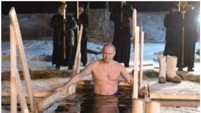 കൊടും തണുപ്പില്‍ 'ജ്ഞാനസ്‌നാനം' ചെയ്ത് പുടിന്‍; വിഡിയോ പുറത്ത്