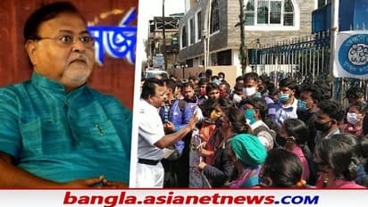 চাকরির দাবিতে জমায়েত, শিক্ষামন্ত্রীর বাড়ির সামনে এসএসসি পার্থীদের বিক্ষোভ