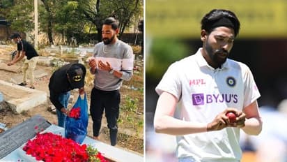 ഹീറോ പരിവേഷത്തോടെ മടങ്ങിവരവ്; സിറാജ് ആദ്യം പോയത് അച്ഛന്റെ ഖബറിടത്തിലേക്ക്