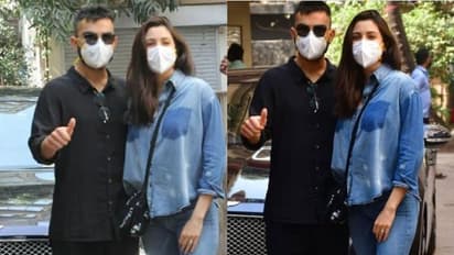 കുഞ്ഞ് മാലാഖ എത്തിയ ശേഷം ആദ്യമായി ക്യാമറയ്ക്ക് മുന്നിലെത്തി കോലിയും അനുഷ്കയും, ചിത്രങ്ങൾ വൈറൽ