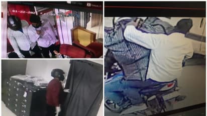 മുത്തൂറ്റ് കവര്ച്ച; പണം കവര്ന്നത് ഹെല്മറ്റ് ധരിച്ചെത്തിയ സംഘം, സിസിടിവി ദൃശ്യങ്ങള് പുറത്ത്