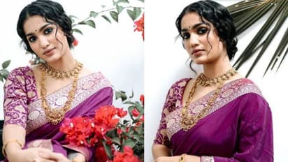 സാരിയില്‍ അതിസുന്ദരിയായി സാനിയ ഇയ്യപ്പന്‍; വൈറലായി ചിത്രങ്ങള്‍