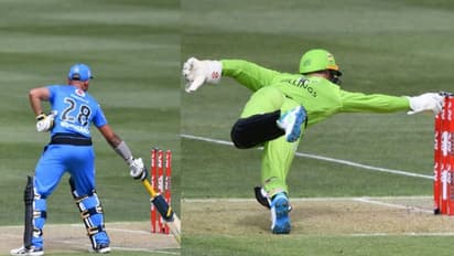 ഒരു പന്തില് രണ്ട് തവണ റണ്ണൗട്ട്; ബിഗ് ബാഷില് ക്രിക്കറ്റ് ചരിത്രത്തിലെ അപൂര്വനിമിഷം