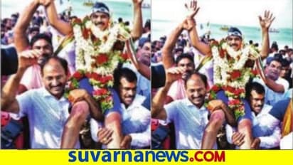 ಸಮುದ್ರದಲ್ಲಿ 1  ಗಂಟೆ ಪದ್ಮಾಸನದಲ್ಲಿ ಈಜಿ ದಾಖಲೆ ಬರೆದ 65ರ ಗಂಗಾಧರ್‌!