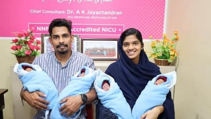 ഒരു പ്രസവത്തിൽ നാല് കൺമണികൾ; സന്തോഷം മറയ്ക്കാതെ മുസ്തഫ-മുബീന ദമ്പതിമാർ