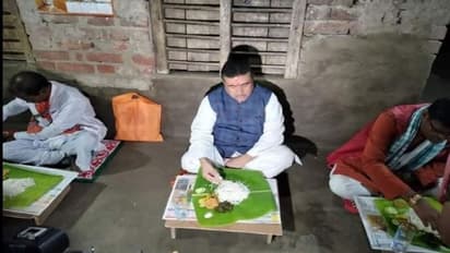 নন্দীগ্রামে কৃষকের বাড়িতে মধ্যাহ্নভোজন, মমতাকে 'বোন' কটাক্ষ শুভেন্দুর