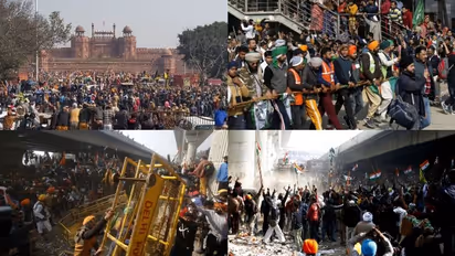 മാർച്ചിന് അനുവദിച്ച സമയം കഴിഞ്ഞു, ചെങ്കോട്ടയിലും  ഐടിഒയിലും സംഘർഷം തുടരുന്നു, അക്രമങ്ങളെ തള്ളി സമരസമിതി