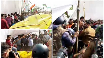 സിംഘുവിൽ വൻ സംഘർഷം, കർഷകരും പ്രതിഷേധക്കാരും ഏറ്റുമുട്ടി, പൊലീസ് നടപടി