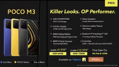 Poco M3 launched in India, priced at Rs 10,999