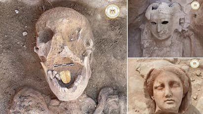 వైరల్ : రెండువేల యేళ్లనాటి ఈజిప్టు మమ్మీ నోట్లో బంగారు నాలుక.. !!