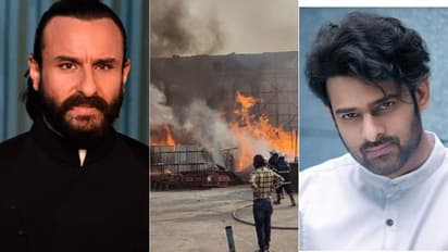 പ്രഭാസ്- സെയ്ഫ് അലിഖാൻ ചിത്രം 'ആദിപുരുഷി'ന്റെ സെറ്റില്‍ തീപിടിത്തം