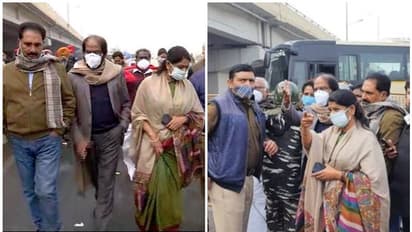 കോൺഗ്രസ് ഇതര പ്രതിപക്ഷ എംപിമാർ ഗാസിപ്പൂർ അതിർത്തിയിൽ, കർഷകരെ കാണാനായില്ല; എംബസികൾക്ക് നിർദ്ദേശവുമായി കേന്ദ്രം