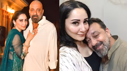 Spot Sanjay Dutt in this unusual picture shared by Maanyata Dutt; Check post