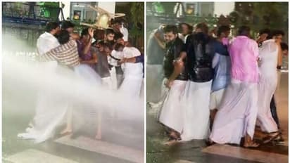 യൂത്ത് കോണ്ഗ്രസ് സെക്രട്ടേറിയറ്റ് മാര്ച്ച്; മുഖ്യമന്ത്രിയുടെ കോലം കത്തിച്ചു, പൊലീസ് ലാത്തിച്ചാര്ജ്