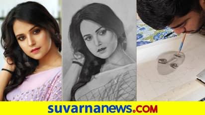 ಬಾಯಲ್ಲೇ ಗಟ್ಟಿಮೇಳದ ರೌಡಿ ಬೇಬಿ ಚಿತ್ರ ಬಿಡಿಸಿದ ಅಭಿಮಾನಿ