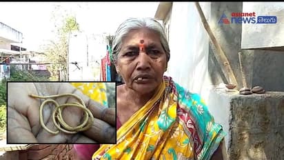 వృద్ధురాలి మెడలో గొలుసు లాక్కెళ్లిన దొంగ.. బాత్రూంలోనుండి బైటికి వస్తుండగా.. (వీడియో)