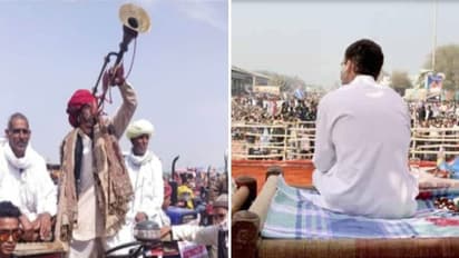 तस्वीरों में देखिए राहुल गांधी के राजस्थान दौरे की झलक, ट्रैक्टर बना मंच तो किसानों ने बजाए ढोल-नगाड़े