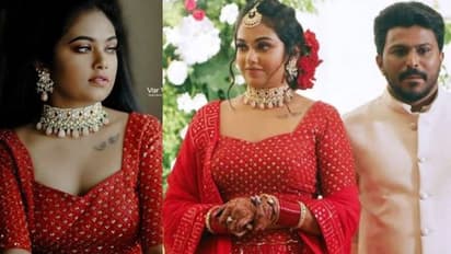 ചുവപ്പ് ലെഹങ്കയില് മനോഹരിയായി റബേക്ക സന്തോഷ്; വൈറലായി വിവാഹനിശ്ചയ വീഡിയോ