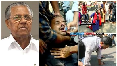 'രാഷ്ട്രീയമല്ല, ഇത് ജീവിതം', മുട്ടിലിഴഞ്ഞ്, തളർന്ന് വീണ് സെക്രട്ടേറിയറ്റിന് മുന്നിൽ ഉദ്യോഗാർത്ഥികളുടെ സമരം