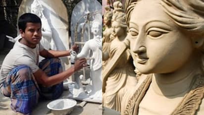 త్రిపుర కాలేజీలో చీరలేని సరస్వతి విగ్రహం.. ఆందోళన చేపట్టిన ఏబీవీపీ, భజరంగ్ దళ్..