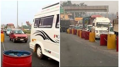 ടോളില് കുരുങ്ങി വാഹനങ്ങള്; പാലിയേക്കര ടോൾ പ്ലാസയിലും കുമ്പളത്തും ഫാസ് ടാഗില്ലാത്ത വാഹനങ്ങളുടെ നീണ്ട നിര