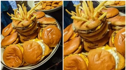 ഇതാ വ്യത്യസ്തമായൊരു കേക്ക്; വെെറലായി 'ബർഗർ കേക്ക്'