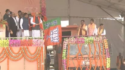 Amit Shah visits Gangasagar's Kapil Muni Ashram; to have lunch with refugee family