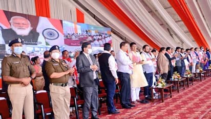 5000 ಕೋಟಿ ರು. ವೆಚ್ಚ: ದೇಶದ ಅತಿ ಉದ್ದದ ಸೇತುವೆಗೆ ಪ್ರಧಾನಿ ಮೋದಿ ಶಂಕು