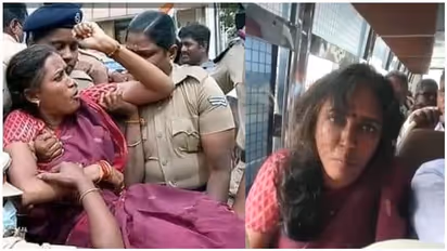 தலைவிரி கோலமாய் அழுது புலம்பும் காங்கிரஸ் எம்.பி ஜோதிமணி... குண்டுகட்டாக தூக்கி சென்று கைது செய்த போலீஸ்..!